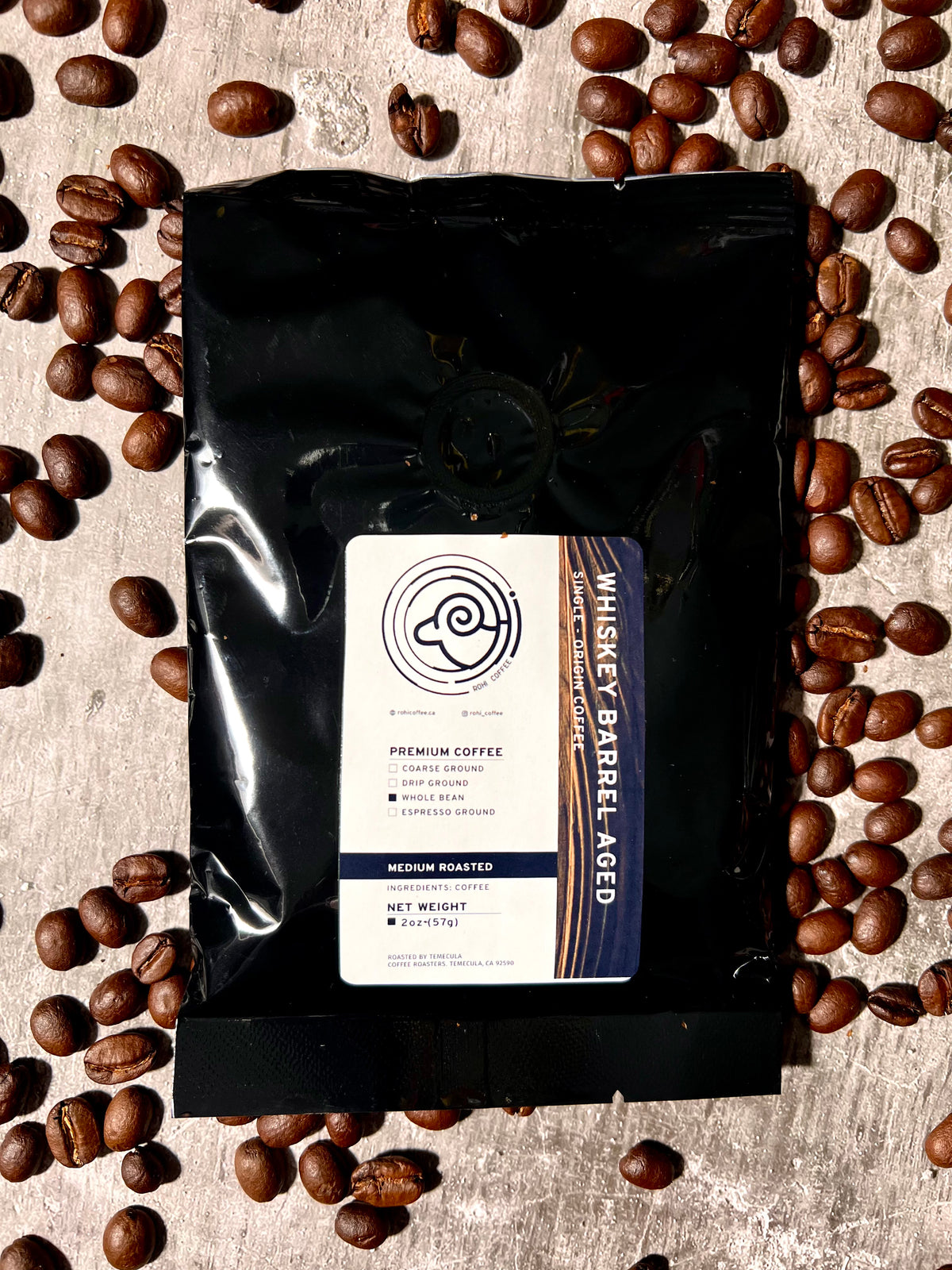 Whiskey Barrel Aged Single Origin Coffee