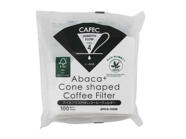 CAFEC Abaca+ Conical Paper Filters (100pk)