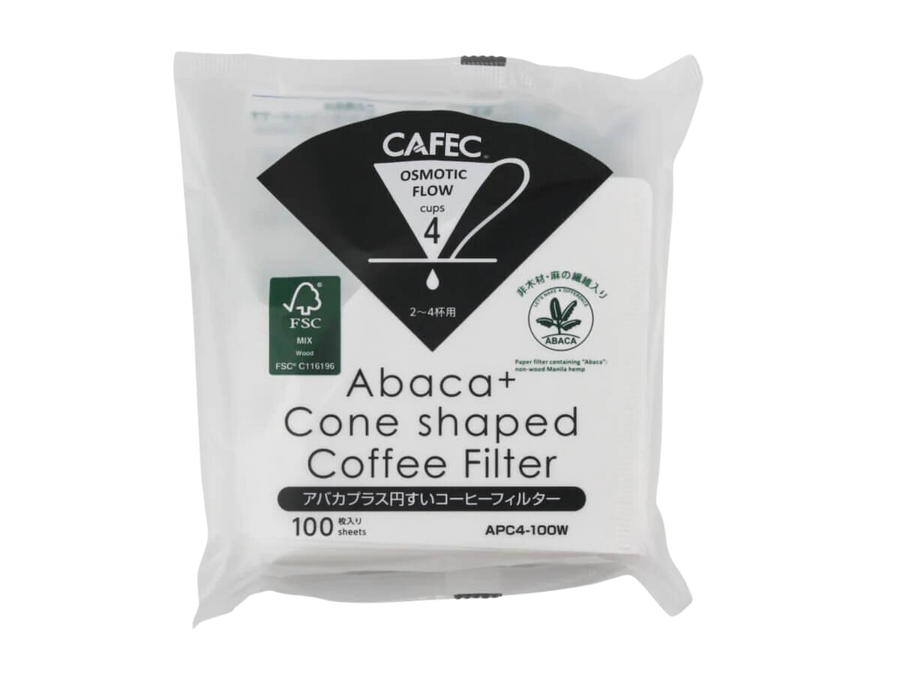 CAFEC Abaca+ Conical Paper Filters (100pk)